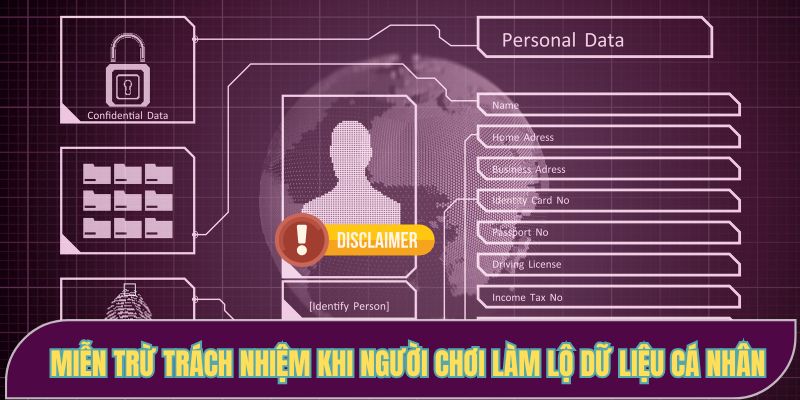 Cổng game miễn trừ trách nhiệm khi người chơi làm lộ dữ liệu cá nhân